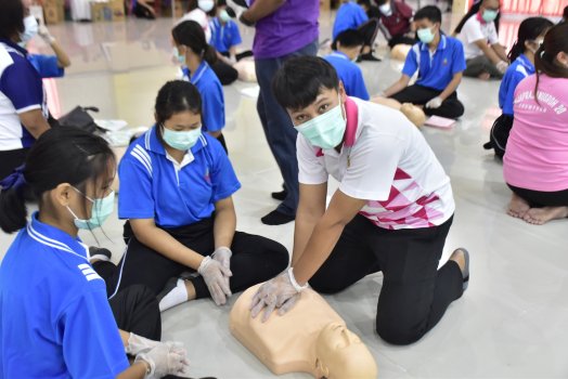 อบรมช่วยชีวิตขั้นพื้นฐาน CPR/AED โครงการ 